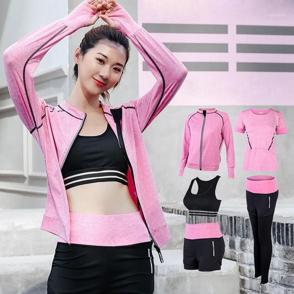 gym clothing 5 pieces/set women sport suit fitness sports workout running set training yoga tracksuit sportswear1, White;black
gym clothing 5 pieces/set women sport suit fitness sports workout running set training yoga tracksuit sportswear1, White;black