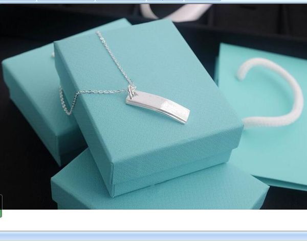2020 new available stainless steel thin chian with long strip pendant necklaces with blue box and dastbag, Silver
2020 new available stainless steel thin chian with long strip pendant necklaces with blue box and dastbag, Silver