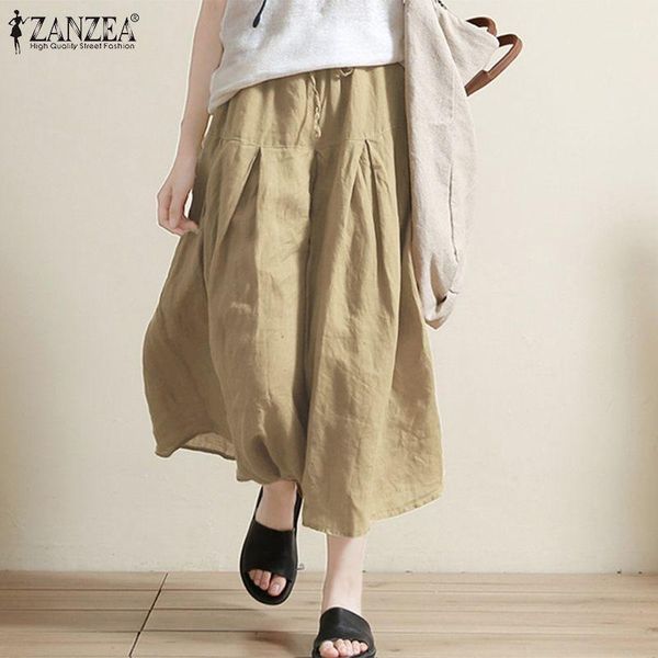 women's pants & capris zanzea 2021 fashion wide leg women casual solid elastic high waist long trousers streetwear vintage pantalones, Black;white
women's pants & capris zanzea 2021 fashion wide leg women casual solid elastic high waist long trousers streetwear vintage pantalones, Black;white