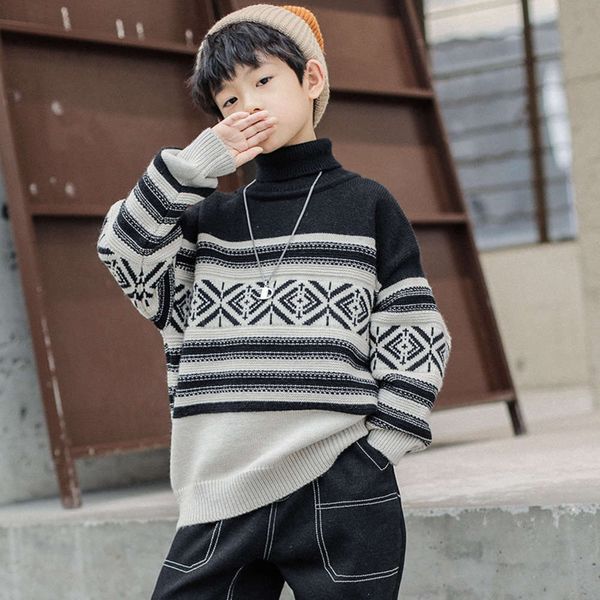 turtleneck, winter boys' wear, new zhongda children's fashion, Blue