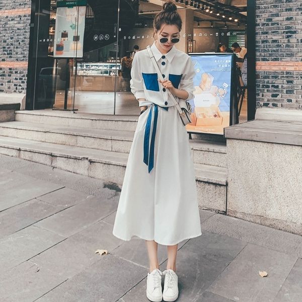 white french light and ripe shirt style shirt dress for women's autumn 2020 new style dress with thin appearance and high celebrity tem, Black;gray
white french light and ripe shirt style shirt dress for women's autumn 2020 new style dress with thin appearance and high celebrity tem, Black;gray