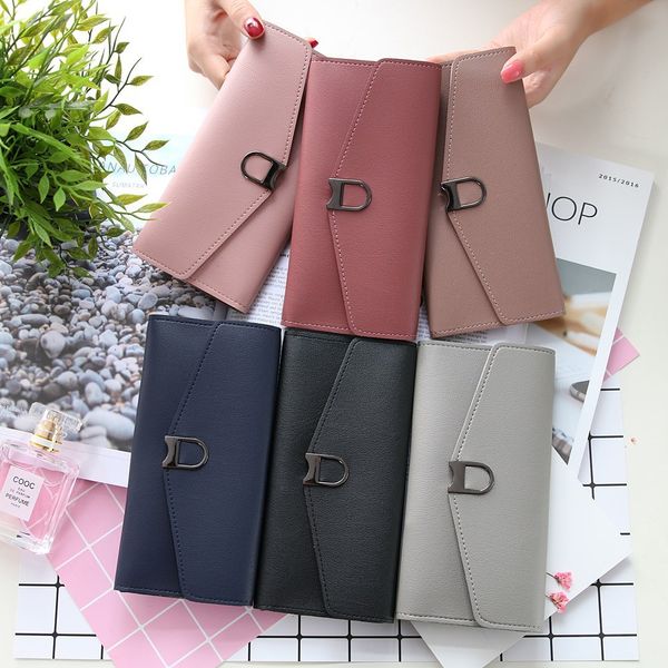 2020 long women wallets creative metal lock leather ladies wallet womens purses students girls card holder money bag, Red;black
2020 long women wallets creative metal lock leather ladies wallet womens purses students girls card holder money bag, Red;black