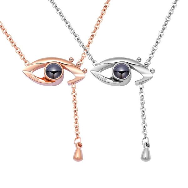 2020 brand new girlfriends gifts rose gold stainless steel eye stone cz pendant necklace chain 18'', Silver
2020 brand new girlfriends gifts rose gold stainless steel eye stone cz pendant necklace chain 18'', Silver