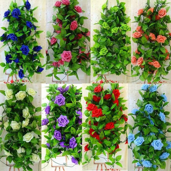 2.5m artificial silk rose fake flower ivy leaf garland plants home wedding decor 8 colors1
2.5m artificial silk rose fake flower ivy leaf garland plants home wedding decor 8 colors1