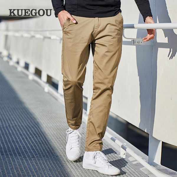 kuegou brand men's casual pants slim spring south korean style khaki straight type casual pants kk-29971, Black
kuegou brand men's casual pants slim spring south korean style khaki straight type casual pants kk-29971, Black