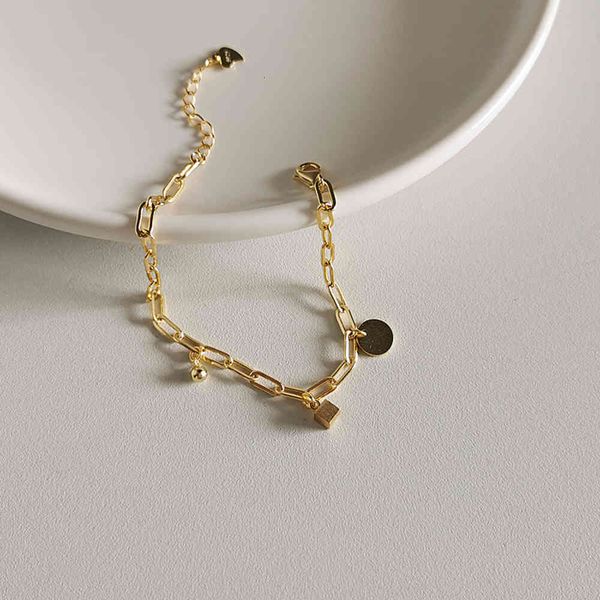 bracelet sl12 niche cool geometric bracelet s925 sterling silver simple sense, Golden;silver
bracelet sl12 niche cool geometric bracelet s925 sterling silver simple sense, Golden;silver