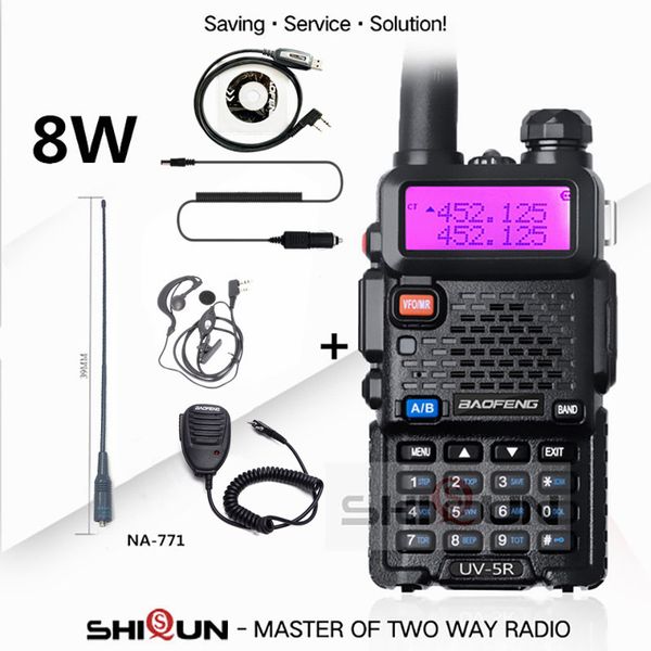 baofeng uv-5r 8w or 5w high power 8 watts powerful walkie talkie long range 10km vhf/uhf dual band two way radio pofung
baofeng uv-5r 8w or 5w high power 8 watts powerful walkie talkie long range 10km vhf/uhf dual band two way radio pofung