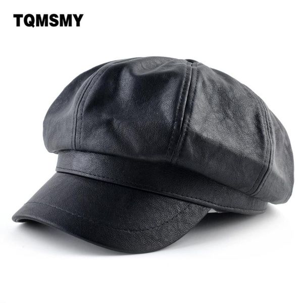berets tqmsmy autumn and winter women sboy cap beret for female octagonal hats vintage faux leather tmb09, Blue;gray
berets tqmsmy autumn and winter women sboy cap beret for female octagonal hats vintage faux leather tmb09, Blue;gray