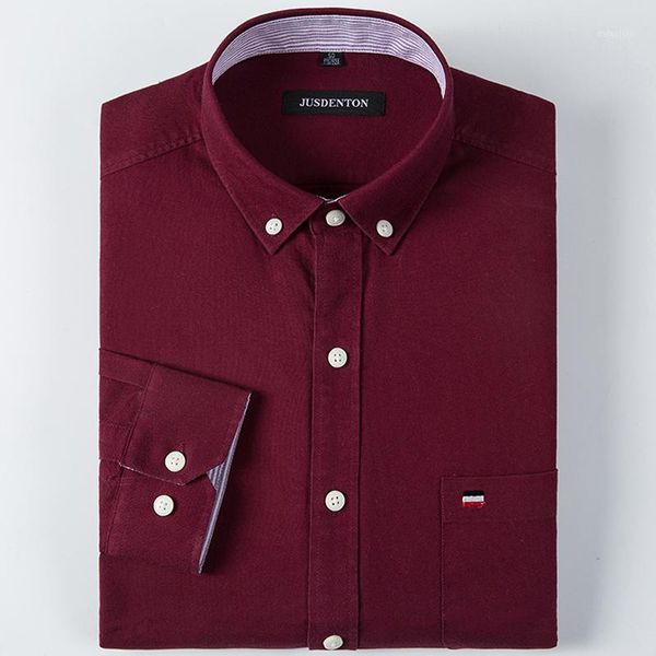 men's long-sleeve solid oxford cotton shirt single patch pocket comfortable feel casual standard-fit button-down collar shirts1, White;black
men's long-sleeve solid oxford cotton shirt single patch pocket comfortable feel casual standard-fit button-down collar shirts1, White;black