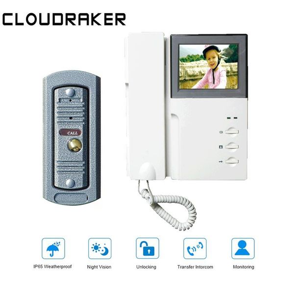 cloudraker 4.3'' video intercom system 1x monitor with 1x peephole wired video door phone camera ir night vision unlock
cloudraker 4.3'' video intercom system 1x monitor with 1x peephole wired video door phone camera ir night vision unlock