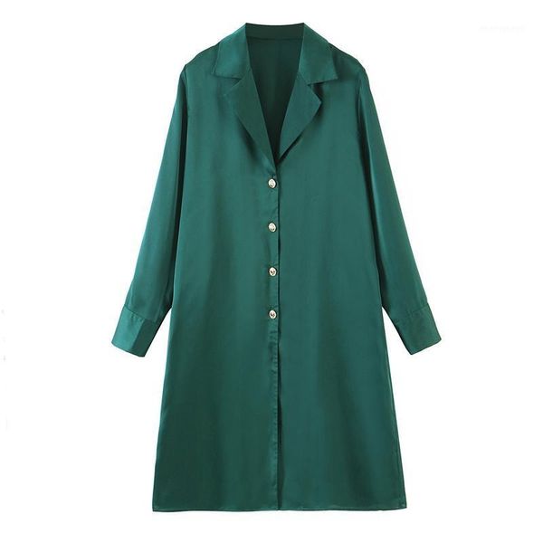 fashion women spring long sleeve solid color dress turn down collar satin sleepwear dress knee length loose dresses xl34441, Black;gray
fashion women spring long sleeve solid color dress turn down collar satin sleepwear dress knee length loose dresses xl34441, Black;gray