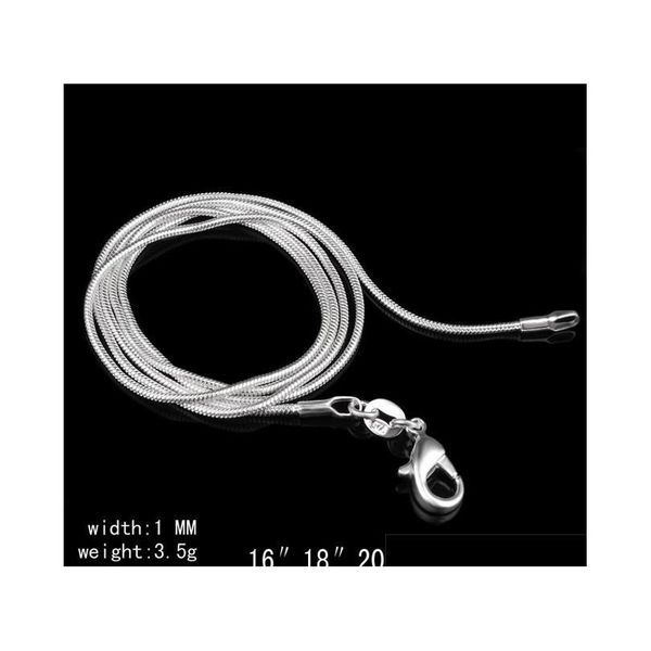 925 sterling silver snake chain necklace 1mm 16-24inches fashion jewelry factory price shipping ewbvy
925 sterling silver snake chain necklace 1mm 16-24inches fashion jewelry factory price shipping ewbvy
