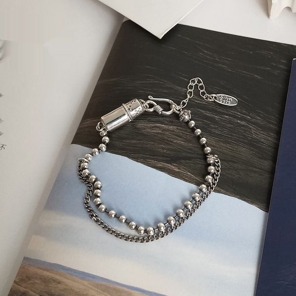 kabbd korean sterling s925 silverwomen's fashionable bracelet and simple temperament thai silver versatile student round bead bracelet, Golden;silver
kabbd korean sterling s925 silverwomen's fashionable bracelet and simple temperament thai silver versatile student round bead bracelet, Golden;silver