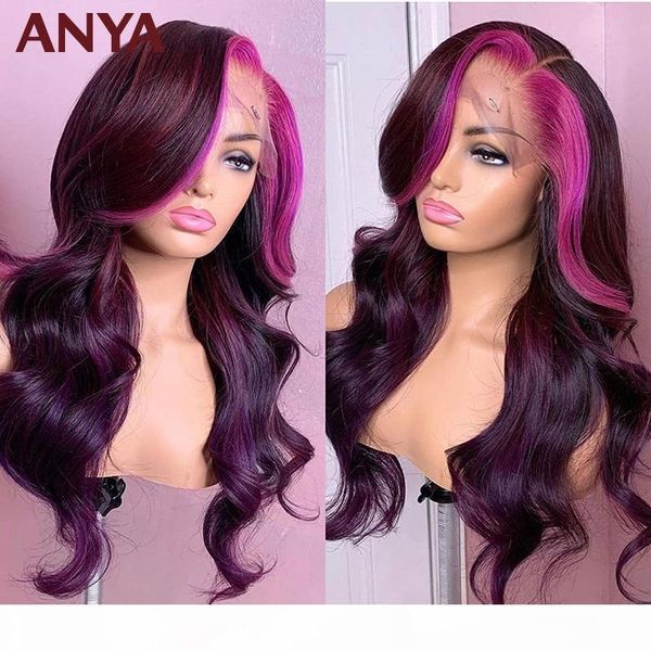 anya pink &purple colored body wave 13x4 transparent lace front pre plucked wig peruvian virgin human hair wigs for black women, Black;brown
anya pink &purple colored body wave 13x4 transparent lace front pre plucked wig peruvian virgin human hair wigs for black women, Black;brown