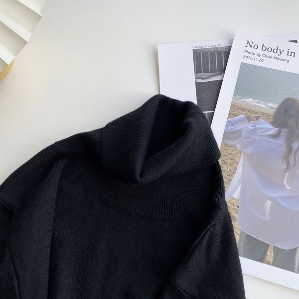 2021 new spring turtleneck thin pure color knitted fashion sweater casual women blue pullovers pull femme wacs, White
2021 new spring turtleneck thin pure color knitted fashion sweater casual women blue pullovers pull femme wacs, White