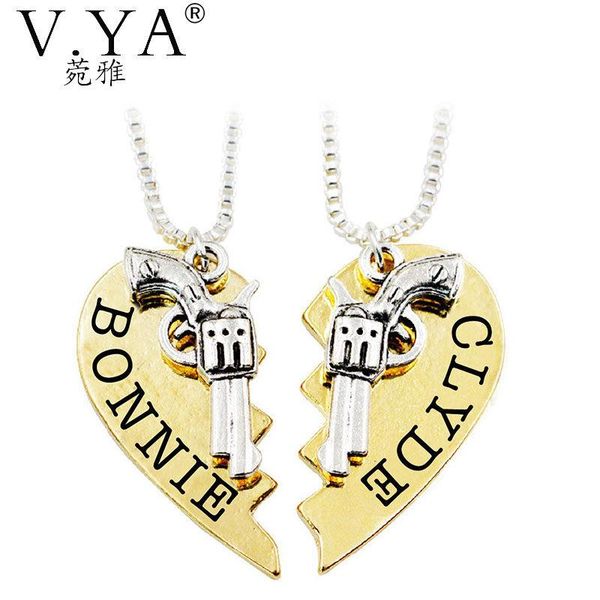 v.ya 2 pics thelma louise bonnie clyde pendant necklaces guns heart friendship adventure om friends girl keepsafe gifts hot, Silver
v.ya 2 pics thelma louise bonnie clyde pendant necklaces guns heart friendship adventure om friends girl keepsafe gifts hot, Silver