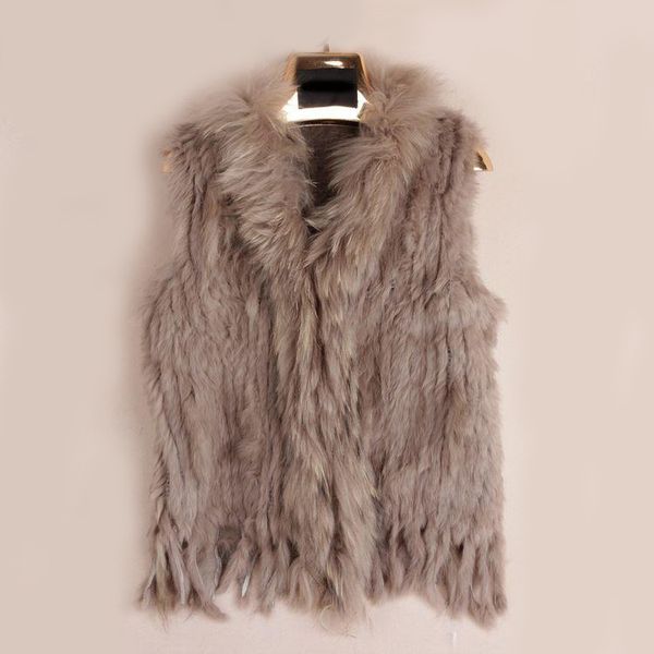 vr001 womens natural real rabbit fur vest with raccoon fur collar waistcoat/jackets rex rabbit knitted winter lj201202, Black
vr001 womens natural real rabbit fur vest with raccoon fur collar waistcoat/jackets rex rabbit knitted winter lj201202, Black