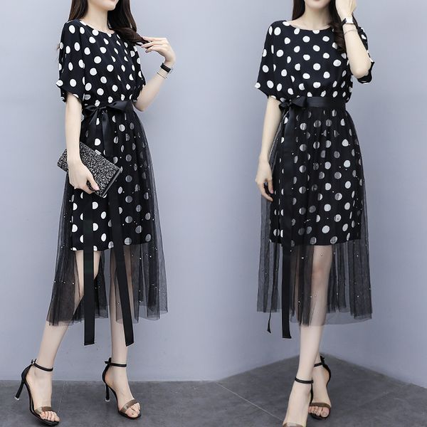 women ladies will see mesh dots large plus size xl-5xl thin ocasional oceans loose blouses dressed for v6vj, Black;gray
women ladies will see mesh dots large plus size xl-5xl thin ocasional oceans loose blouses dressed for v6vj, Black;gray