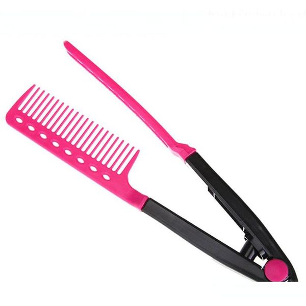 v type hair straightener comb diy salon hairdressing styling tool curls hair brus qylkae sweet07, Silver
v type hair straightener comb diy salon hairdressing styling tool curls hair brus qylkae sweet07, Silver