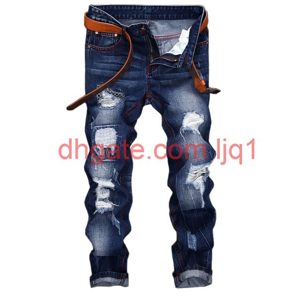 puimentiua fashion men ripped jeans spring men patchwork hollow out printed beggar cropped pants man cowboys casual pants, Blue
puimentiua fashion men ripped jeans spring men patchwork hollow out printed beggar cropped pants man cowboys casual pants, Blue