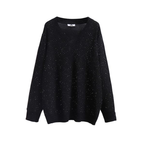winter pullover jumpers knitted clothes fashion women stitching loose knitting sweater white 201130, White;black
winter pullover jumpers knitted clothes fashion women stitching loose knitting sweater white 201130, White;black