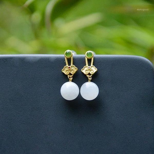 dangle & chandelier silver inlaid natural hetian white chalcedony round earrings chinese style retro court elegant charm women's jewelr
dangle & chandelier silver inlaid natural hetian white chalcedony round earrings chinese style retro court elegant charm women's jewelr