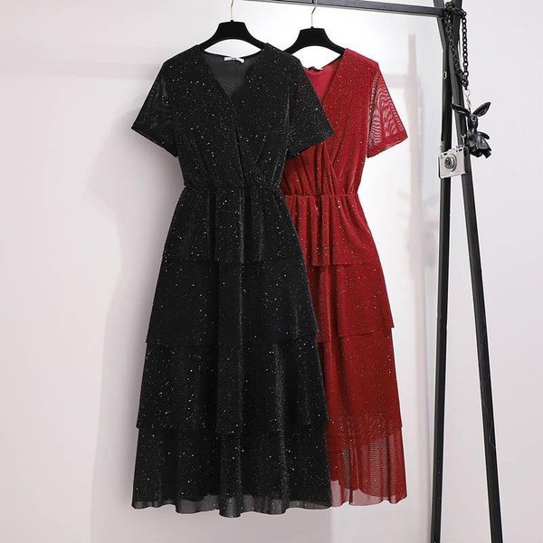 summer dress women plus size bust 149cm 5xl 6xl 7xl 8xl 9xl v-neck cupcake dress women black red colors1, Black;gray
summer dress women plus size bust 149cm 5xl 6xl 7xl 8xl 9xl v-neck cupcake dress women black red colors1, Black;gray