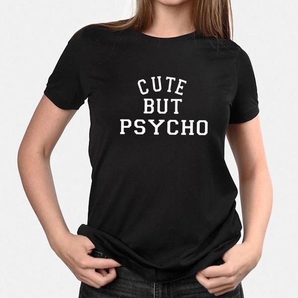 cute but psycho japan style t shirt for ladies short sleeve 2020 summer harajuku well being family look plus size black t-shirt, White
cute but psycho japan style t shirt for ladies short sleeve 2020 summer harajuku well being family look plus size black t-shirt, White