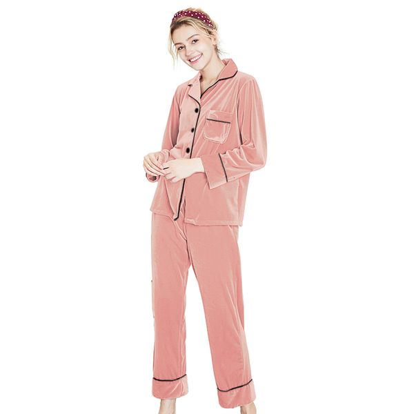 2021 new autumn golden veet for solid female pyjamas plus size turn down collar unique breasted l5sn, White
2021 new autumn golden veet for solid female pyjamas plus size turn down collar unique breasted l5sn, White