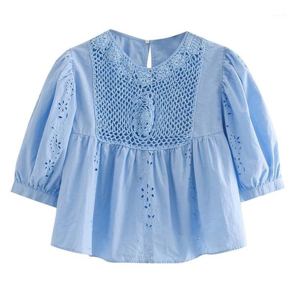 hadara sweet o neck blouses women fashion hollow out embroidery blue shirts women elegant puff sleeve female ladies1, White
hadara sweet o neck blouses women fashion hollow out embroidery blue shirts women elegant puff sleeve female ladies1, White