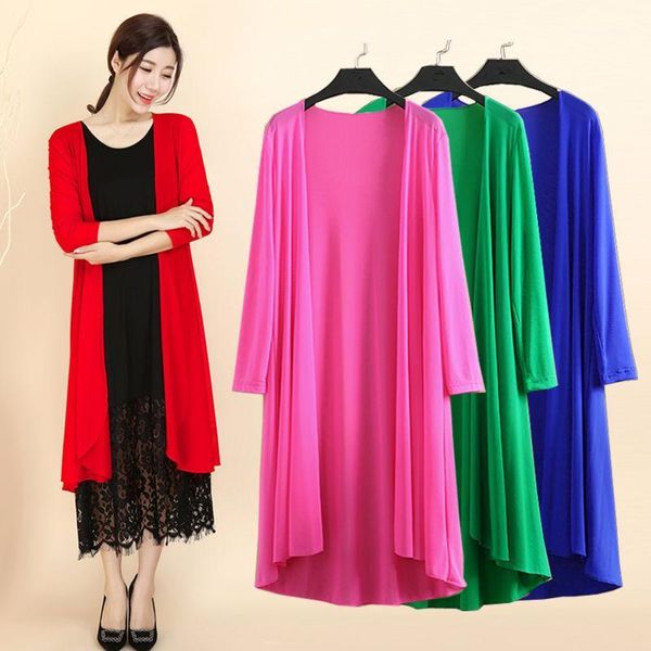women's trench coats plus size 4xl 5xl spring summer faux ice silk coat women thin long cardigans trenchs shawl mesh cardigan mujer c60, Tan;black
women's trench coats plus size 4xl 5xl spring summer faux ice silk coat women thin long cardigans trenchs shawl mesh cardigan mujer c60, Tan;black