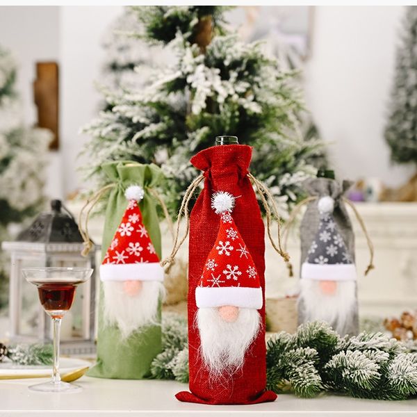 fashionable stylish christmas bag machine embroidered wine bottle set table decoration supplies delicate and festive
fashionable stylish christmas bag machine embroidered wine bottle set table decoration supplies delicate and festive