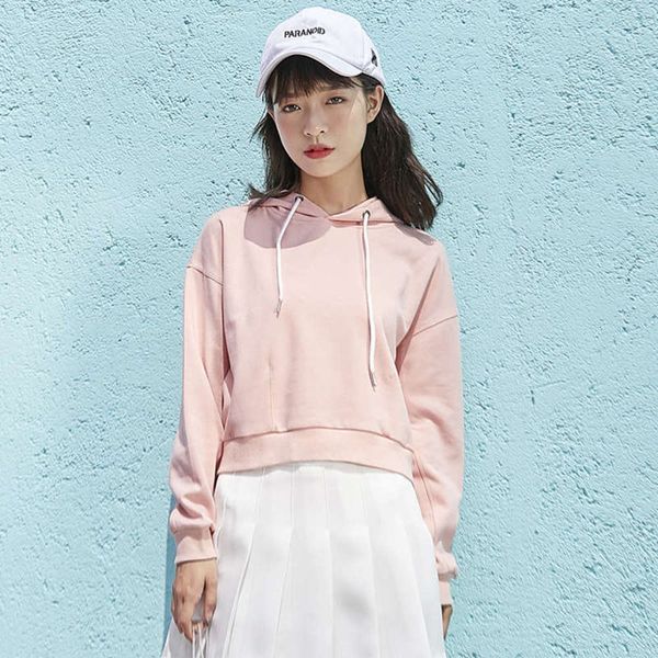 pullover women 2020 new short sweater long sleeve korean loose spring and autumn thin high waist fashion cool hoodie top, Black
pullover women 2020 new short sweater long sleeve korean loose spring and autumn thin high waist fashion cool hoodie top, Black