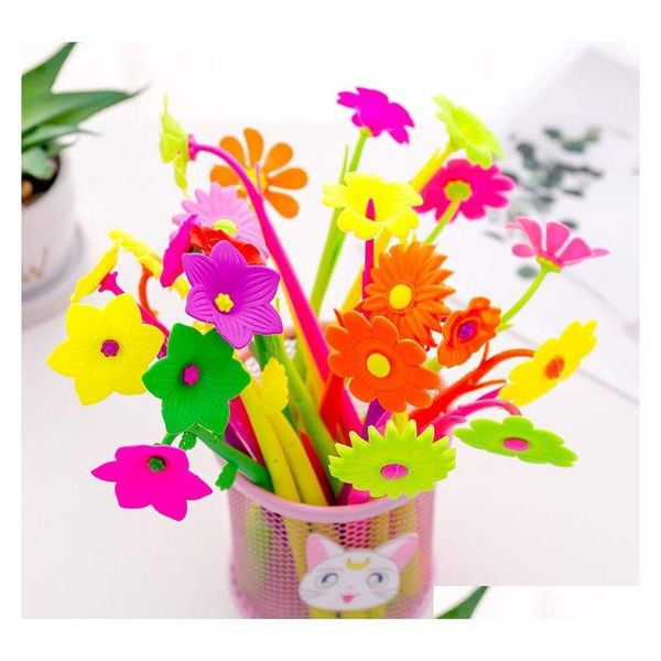50 pcs/lot flower gel pen for writing kawaiiplant 0.38 mm black ink neutral pen stationery school supplies papelaria npwg9, Blue;orange
50 pcs/lot flower gel pen for writing kawaiiplant 0.38 mm black ink neutral pen stationery school supplies papelaria npwg9, Blue;orange