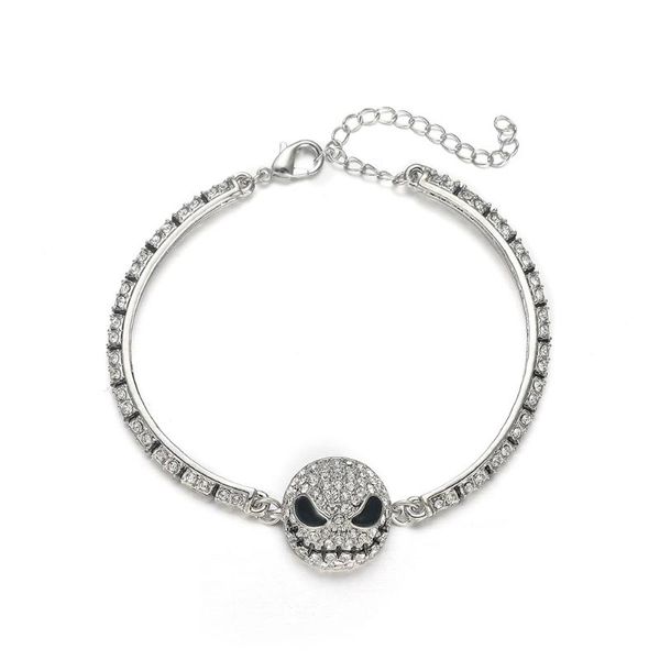 dcarzz ghost crystal bangle charm nightmare before christmas bracelet punk jewelry enamel skull anime couple bracelet women gift, Black
dcarzz ghost crystal bangle charm nightmare before christmas bracelet punk jewelry enamel skull anime couple bracelet women gift, Black