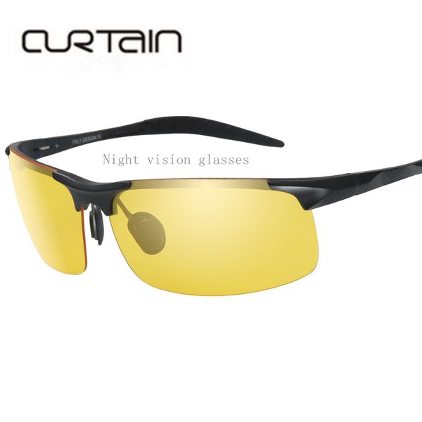 sunglasses aluminum magnesium polarized night vision goggles driver's driving outdoor sports fishing, White;black
sunglasses aluminum magnesium polarized night vision goggles driver's driving outdoor sports fishing, White;black