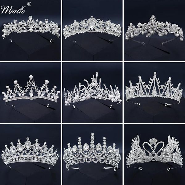 miallo bridal wedding accessories crystal hair crown for women hair jewelry silver color tiaras and crowns party headpiece gift, Golden;silver
miallo bridal wedding accessories crystal hair crown for women hair jewelry silver color tiaras and crowns party headpiece gift, Golden;silver