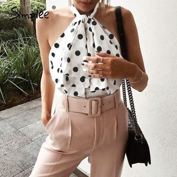 simplee sleeveless chiffon party blouse women polka dot print short shirts summer holiday beach high street1, White
simplee sleeveless chiffon party blouse women polka dot print short shirts summer holiday beach high street1, White