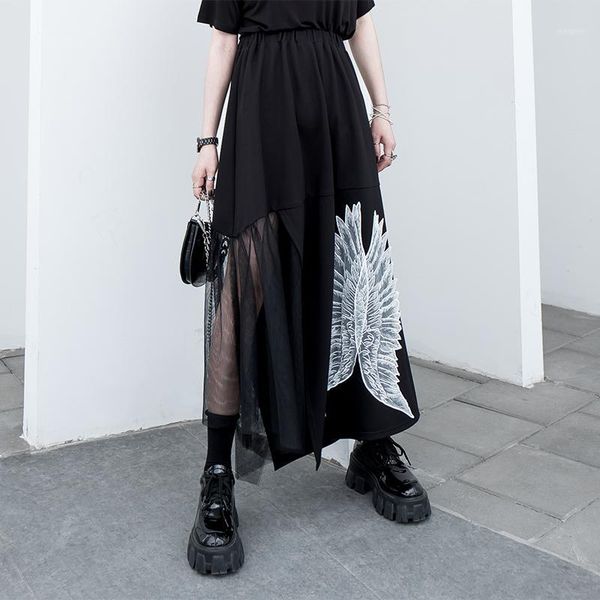 high elastic waist appliques mesh spliced perspective half-body skirt women fashion tide new spring summer 2020 t5121, Black
high elastic waist appliques mesh spliced perspective half-body skirt women fashion tide new spring summer 2020 t5121, Black
