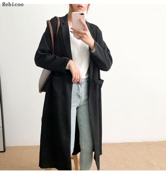 leisure commuter trench coat women's medium and long style new lapel loose women's windbreaker in autumn1, Tan;black
leisure commuter trench coat women's medium and long style new lapel loose women's windbreaker in autumn1, Tan;black