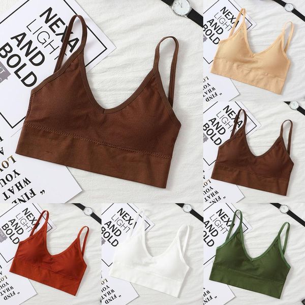 women camis tank backless girls bralette casual bra vest v neck ladies tank female vest, White
women camis tank backless girls bralette casual bra vest v neck ladies tank female vest, White