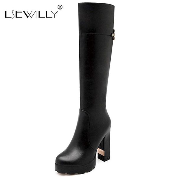 Lsewilly 2021 Big Size 33-43 Women Boots Thick Heels Round Toe Winter Knee High Boots Top Quality Solid Color Ladies Shoes, Black
Lsewilly 2021 Big Size 33-43 Women Boots Thick Heels Round Toe Winter Knee High Boots Top Quality Solid Color Ladies Shoes, Black