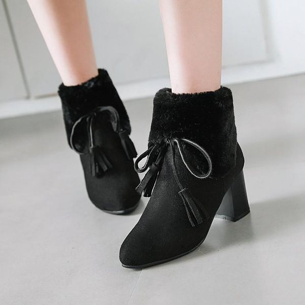 boots oversized coarse heel high snowfield boots, fringed lace tips, plush and thicker1, Black
boots oversized coarse heel high snowfield boots, fringed lace tips, plush and thicker1, Black