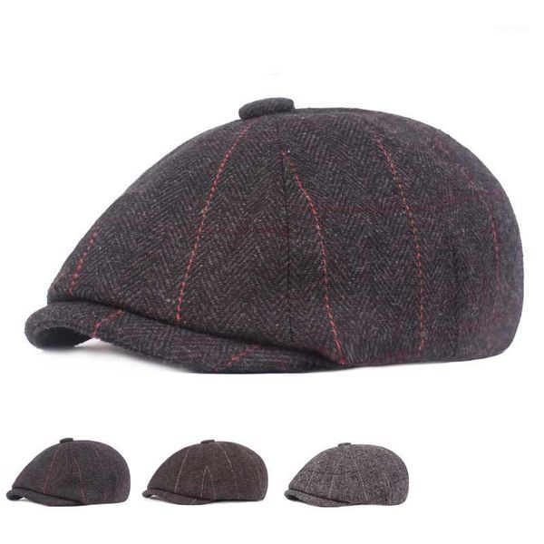 stingy brim hats hanxi men winter felt octagonal classical male berets fashion striped woolen painter caps1, Blue;gray
stingy brim hats hanxi men winter felt octagonal classical male berets fashion striped woolen painter caps1, Blue;gray
