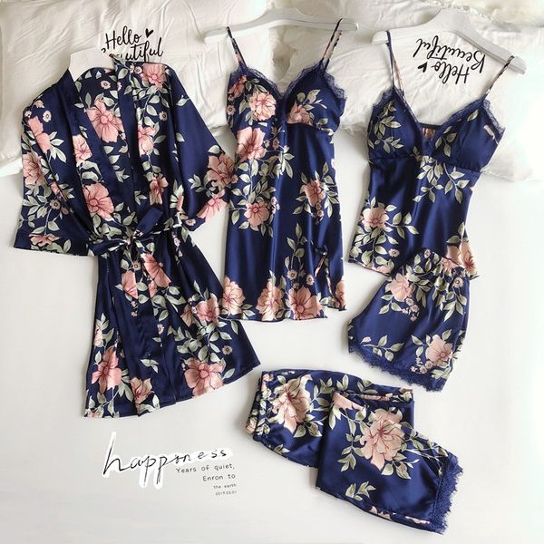 print flower sleepwear kimono gown women pajamas set satin robe nightwear bathrobe intimate lingerie silky lounge wear, Black;red
print flower sleepwear kimono gown women pajamas set satin robe nightwear bathrobe intimate lingerie silky lounge wear, Black;red