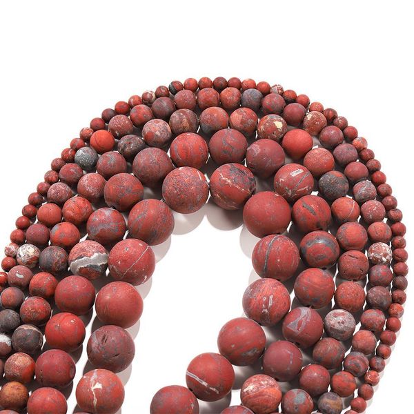 1strand lot natural stone dull polish matte red brecciated jaspers bead round gem loose spacer beads for jewelry making supplies h bbyahy
1strand lot natural stone dull polish matte red brecciated jaspers bead round gem loose spacer beads for jewelry making supplies h bbyahy