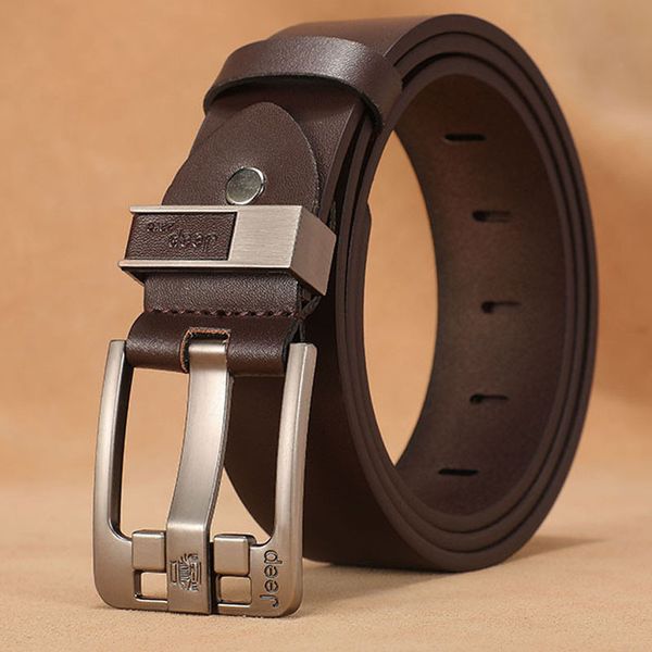 men layer leather casual belt vintage design pin buckle genuine leather belts for men original cowhideq1228, Black;brown
men layer leather casual belt vintage design pin buckle genuine leather belts for men original cowhideq1228, Black;brown