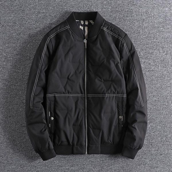 2021 new personalized double-sided winter baseball collar keep warm jacket men's slim warm fashion outerwear padded 08161, Black
2021 new personalized double-sided winter baseball collar keep warm jacket men's slim warm fashion outerwear padded 08161, Black