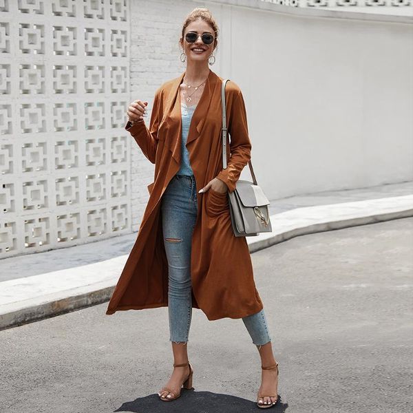 windbreaker autumn 2020 long trench coat for women fashion clothes 2020 elegant yellow velvet korean overcoat promotion, Tan;black
windbreaker autumn 2020 long trench coat for women fashion clothes 2020 elegant yellow velvet korean overcoat promotion, Tan;black