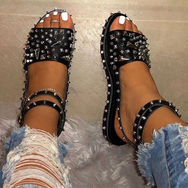 mcckle women's sandals rivet flats cool ladies ankle buckle strap punk shoes summer female plus size 2020 fashion new woman hot, Black
mcckle women's sandals rivet flats cool ladies ankle buckle strap punk shoes summer female plus size 2020 fashion new woman hot, Black